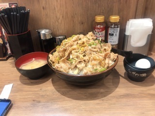 1月6日昼食 伝説のすた丼屋 増し増しトリプル生姜丼 ライトベイダー Lightvader のグルメ日記