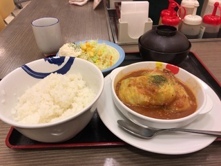 1月18日夕食 松屋 ロールキャベツ定食 ライトベイダー Lightvader のグルメ日記